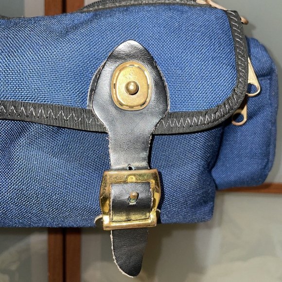 Eddie Bauer Vintage Canvas & Leather Adventure Field Utility Fishing Camera Bag - Picture 9 of 13